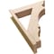 Ekena Millwork 8-in W x 32-in D x 44-in H Balboa Trad Rough Cedar Woodgrain TimberThane Outlooker, Primed Tan OUTUR080X32X44BOA04RCPR - alternate 2
